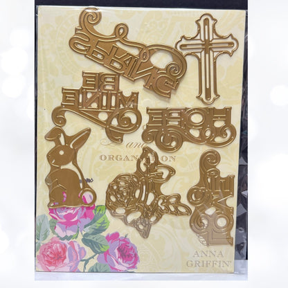 Anna Griffin BUNNY Greetings Cross Hope Spring Dies AS IS**