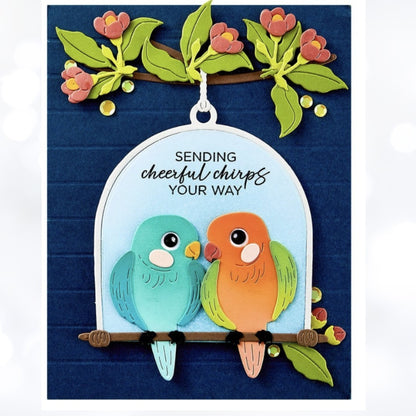 Spellbinders PRETTY BIRDS Love Dies