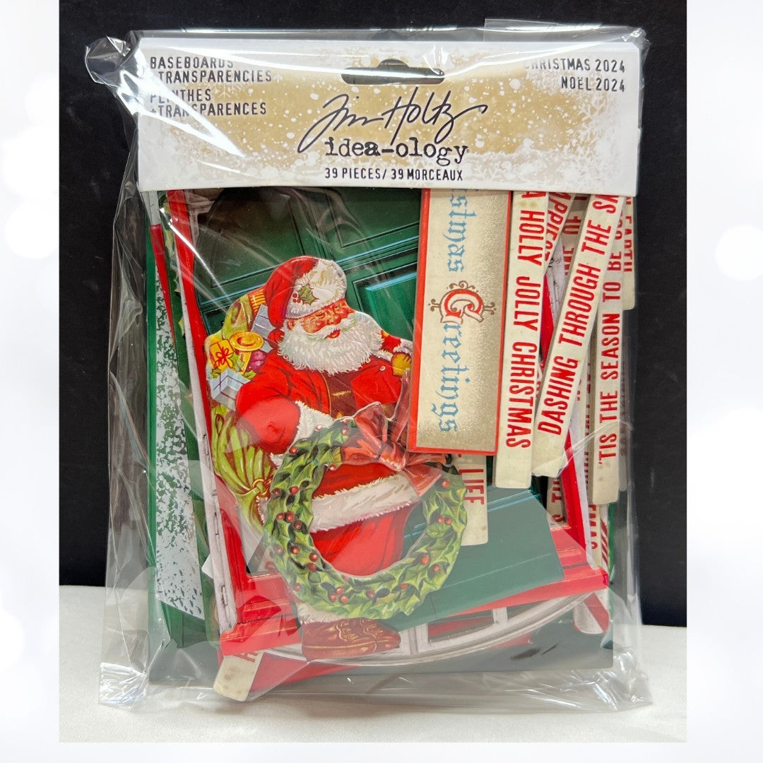Tim Holtz Idea-ology CHRISTMAS BASEBOARD Embellishments 2024