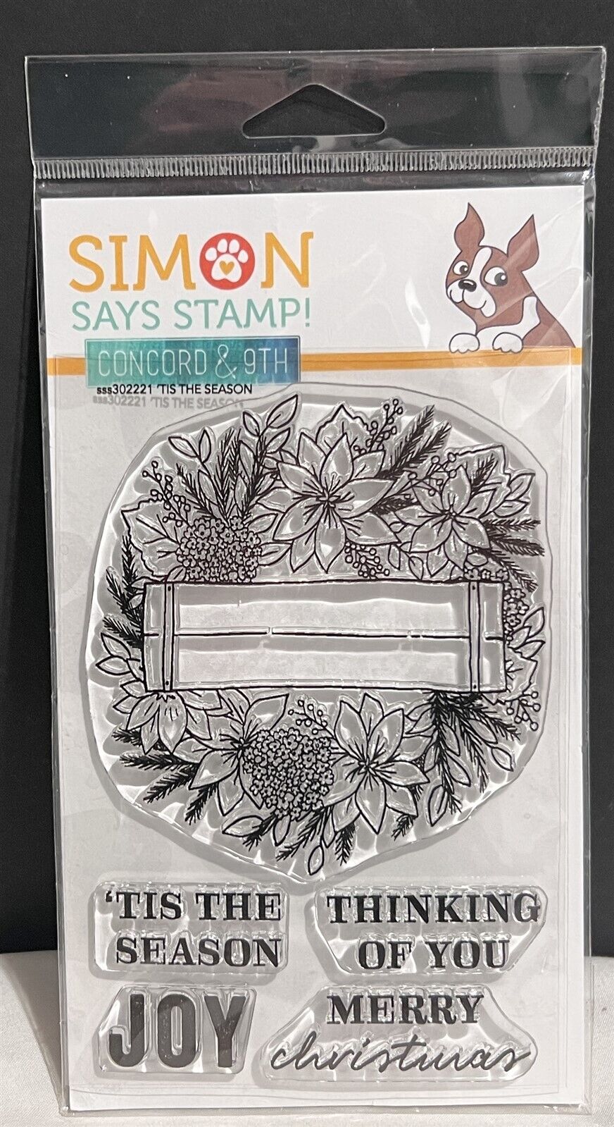 Simon Says Stamp Concord & 9th TIS THE SEASON Christmas Stamptember Rubber Stamp