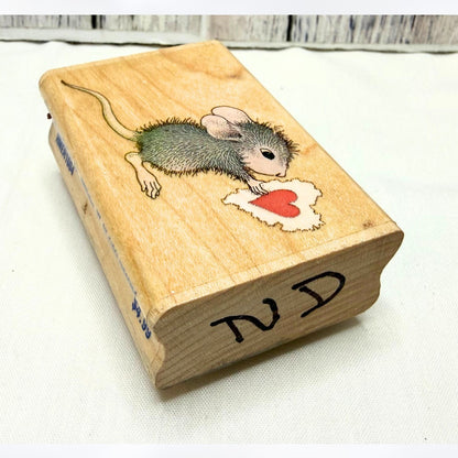 House Mouse VALENTINES DAY Love Candy Hearts Chocolate Rubber Stamps Lot