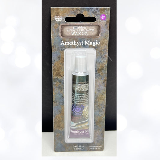 Prima Finnabair METALLIQUE WAX  Mixed Media Art Alchemy AMETHYST MAGIC