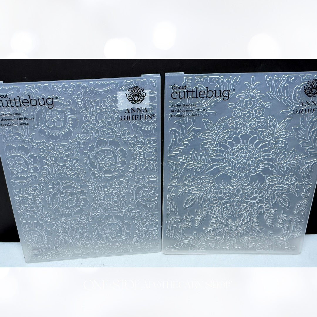Anna Griffin JULIET MAYFAIR Flowers Garden Embossing Folders Lot of 4