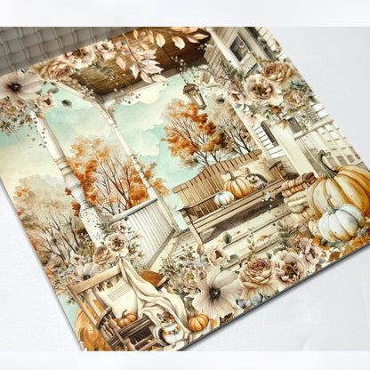 Mintay AUTUMN SPLENDOR Fall Critters Paper Cardstock 6x8 6x6 Lot of 4