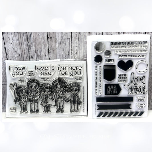 Simon Says Stamp BETTER TOGETHER Love This Valentines Day Friends Rubber Stamps