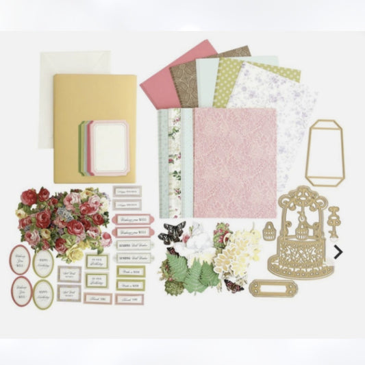 Anna Griffin WISHING WELL EASEL Finishing School Dies Craft Box Kit