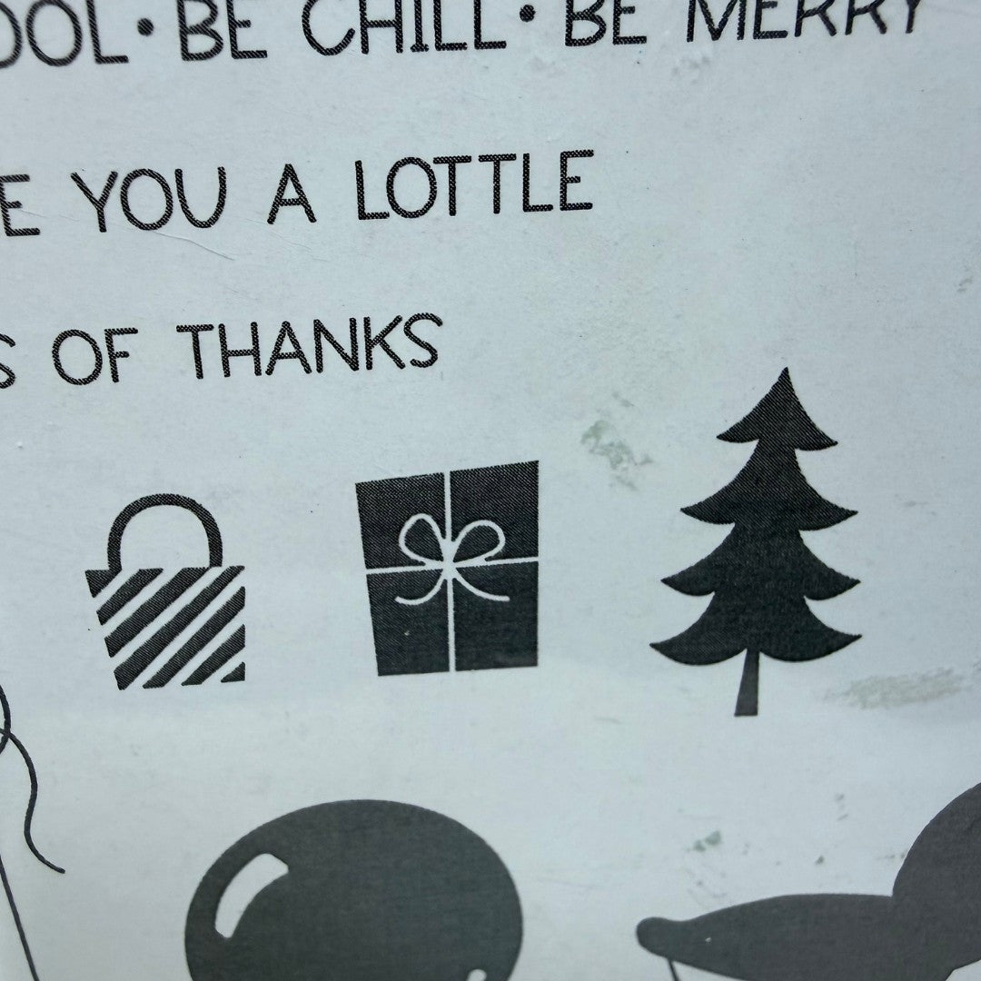 Stampin Up PENGUIN PLACE Christmas Birthday Rubber Stamps Punch AS IS**