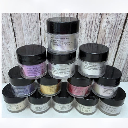 Jacquard PEARL EX Mica Pigment Powder Lot of 13