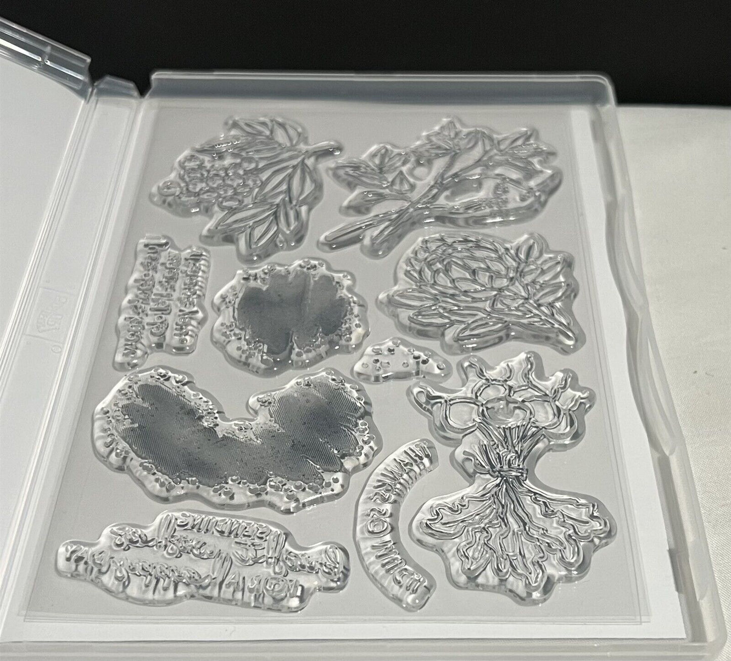 Stampin Up ECLECTIC GARDEN Bird Vegetables Rubber Stamps Set