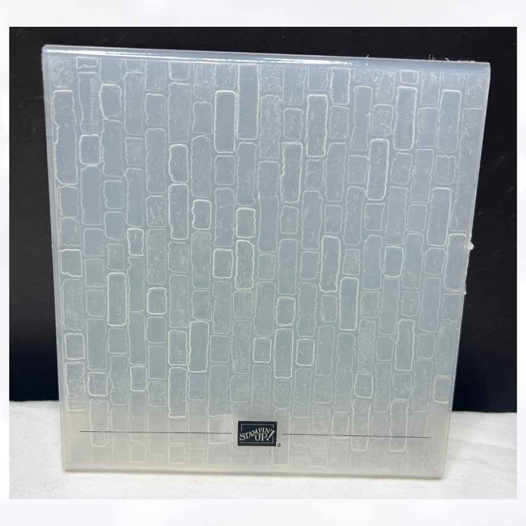 Stampin Up BRICK & MORTAR 6x6 3D Embossing Folder