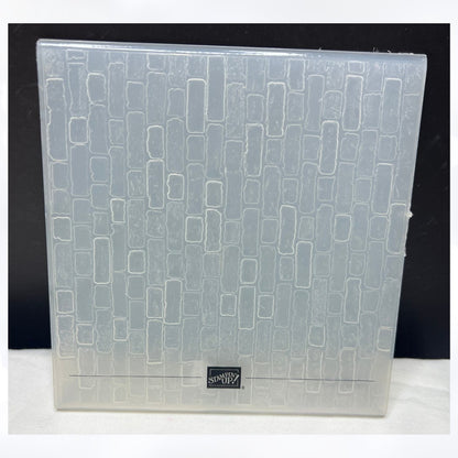 Stampin Up BRICK & MORTAR 6x6 3D Embossing Folder