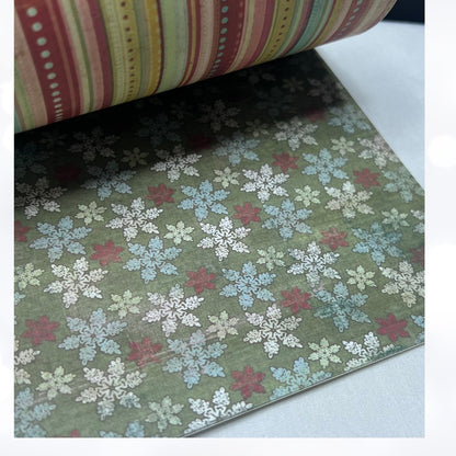 My Mind's Eye CHRISTMAS Vintage 6x6 Paper Cardstock Packs Lot of 5