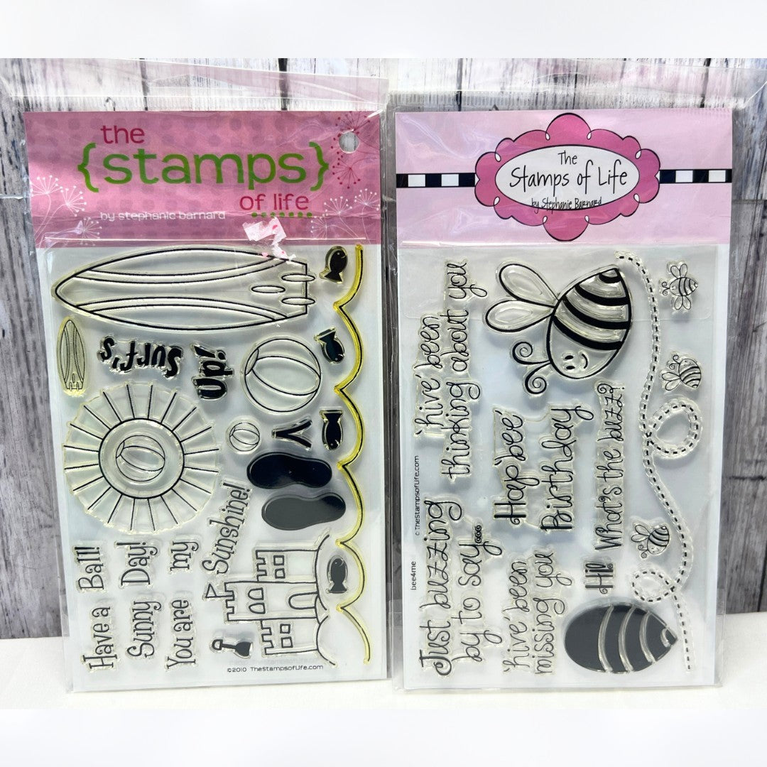 The Stamps of Life BEES Surf's Up Summer Rubber Stamps