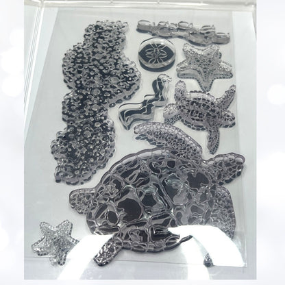 Stampin Up SEA TURTLE Beach Ocean Rubber Stamps