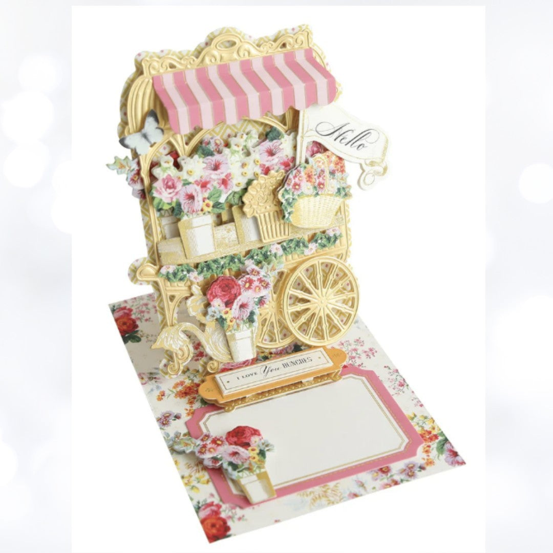 Anna Griffin FLOWER CART EASEL Finishing School Dies Craft Box Kit