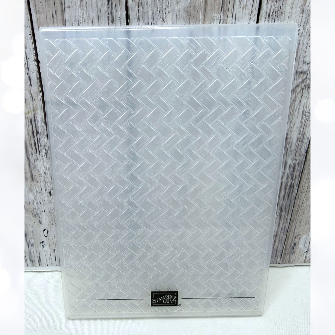 Stampin Up COASTAL WEAVE 3D Embossing Folder