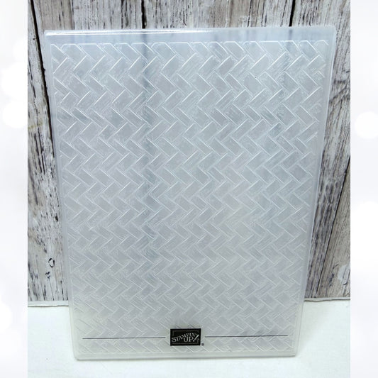 Stampin Up COASTAL WEAVE 3D Embossing Folder