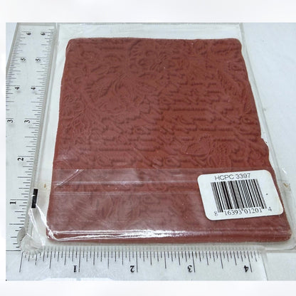 Heartfelt Creations BELLA ROSE VINTAGE Floral Script Background Rubber Stamp