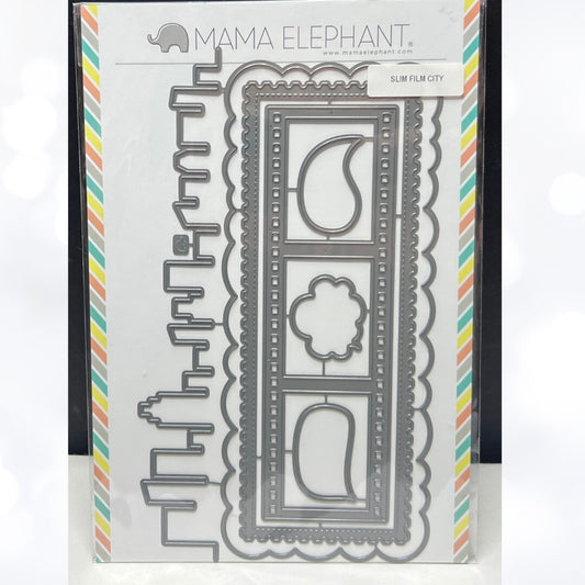 Mama Elephant SLIM FILM CITY Slimline Comic Strip Dies
