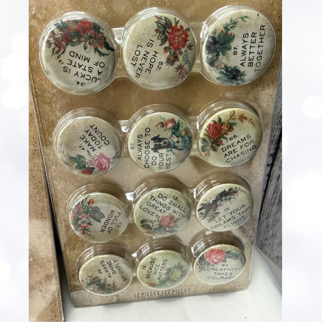 Tim Holtz Idea-ology QUOTE FLAIR Photo Frames Adornments Embellishments Lot