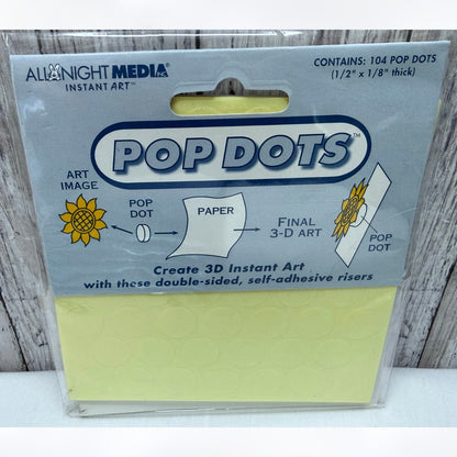 All Night Media MICRO POP DOTS Adhesive Pop-Up Lot of 8
