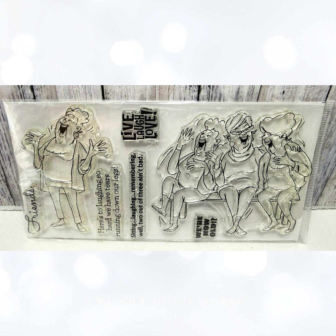 Art Impressions LOVE CHOCOLATE Girlfriends Valentines Friends Rubber Stamps