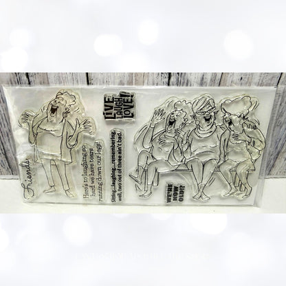 Art Impressions LOVE CHOCOLATE Girlfriends Valentines Friends Rubber Stamps