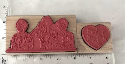 Viva Las Vegas I LOVE LUCY Lucille Ball Chocolate Factory Rubber Stamps Rare