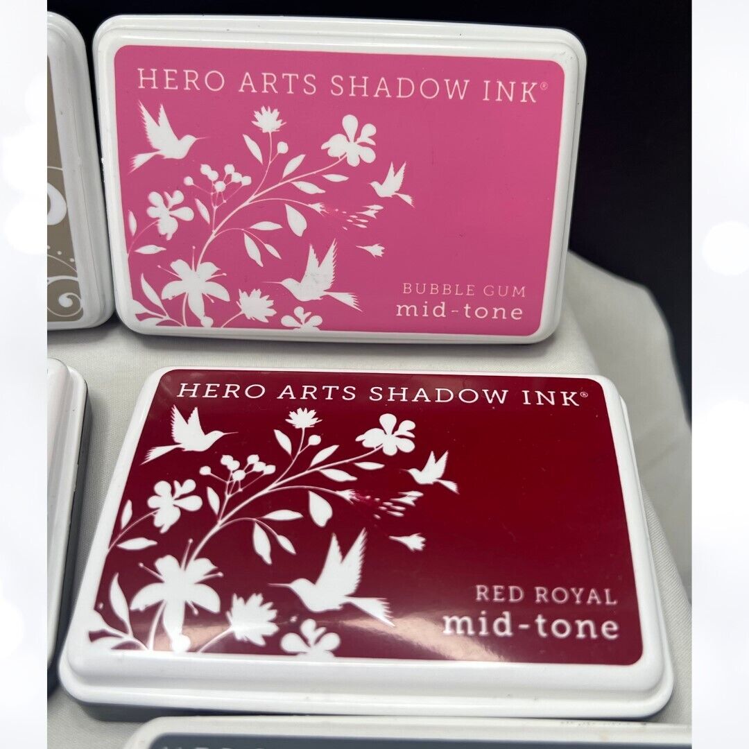 Hero Arts SHADOW INKS Ink Stamp Pads Lot of 9