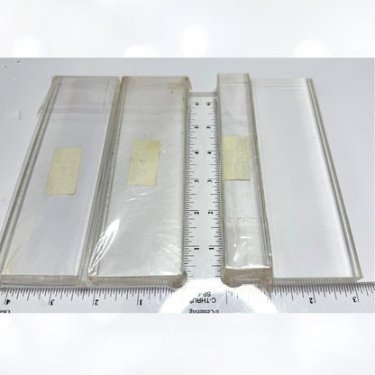 Close To My Heart ACRYLIC BLOCKS Clear Rubber Stamp Mounts Set of 6