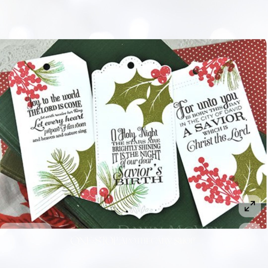 Papertrey Ink SPRUCE & SPRIGS Greenery Christmas Rubber Stamps