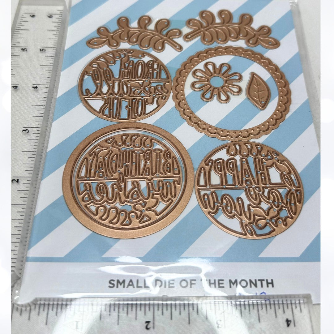 Spellbinders CUPCAKES Warm Wishes Small Dies of the Month 2018