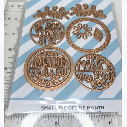 Spellbinders CUPCAKES Warm Wishes Small Dies of the Month 2018