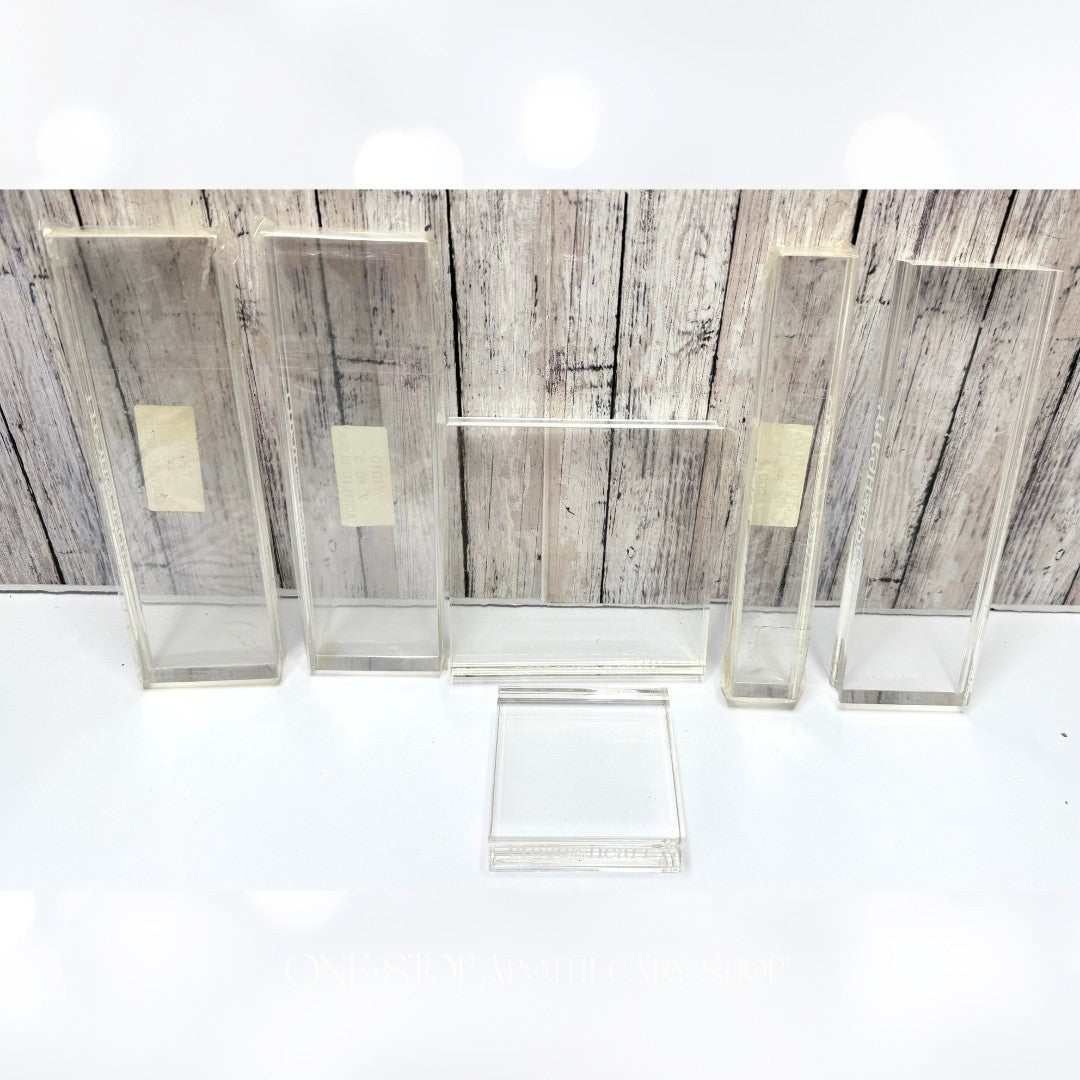Close To My Heart ACRYLIC BLOCKS Clear Rubber Stamp Mounts Set of 6