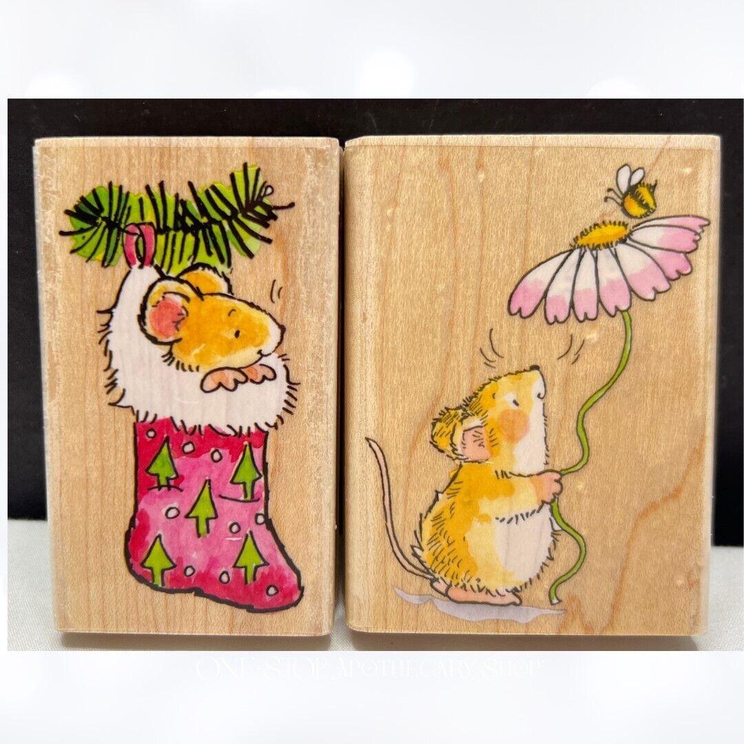 Penny Black CHRISTMAS MOUSE Spring Mice Wood Rubber Stamps – One Stop ...
