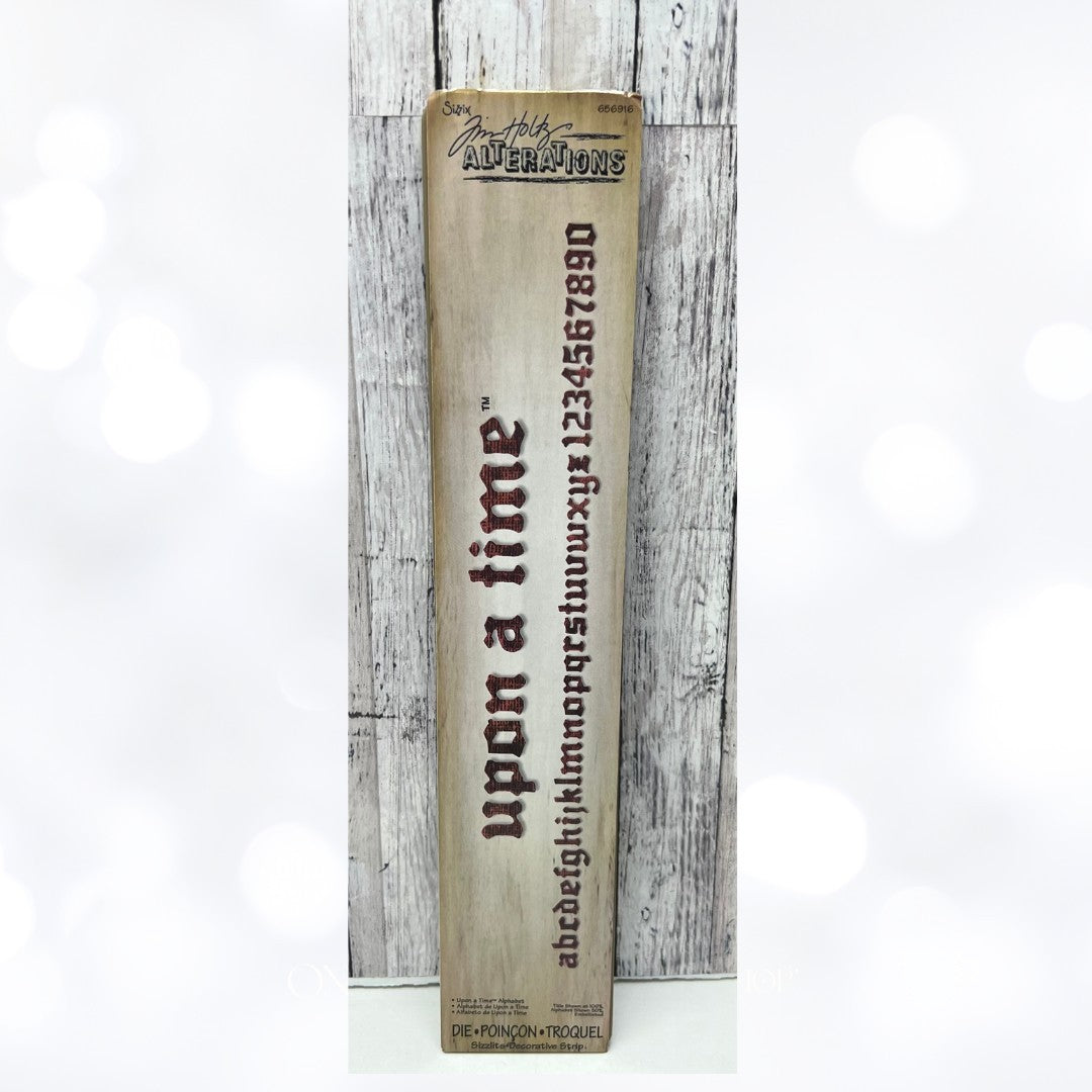 Tim Holtz UPON A TIME ALPHABET Letters Sizzlits 656916 Decorative Strip Die
