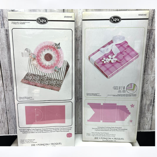 Sizzix CIRCLE CARD STAND UPS Favor Box Bigz XL Dies