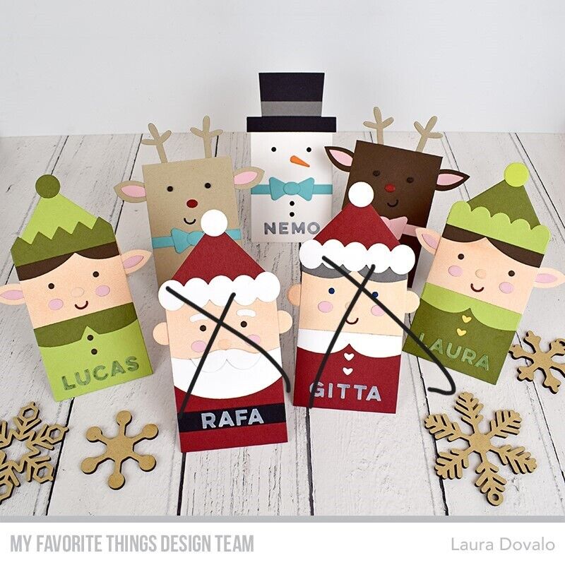 My Favorite Things CHRISTMAS CREW Holiday Reindeer Elf Snowman Die-namics Dies