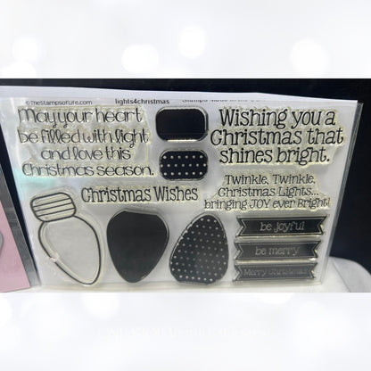 The Stamps Of Life CHRISTMAS LIGHTS Extras Rubber Stamps Dies