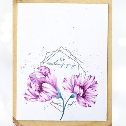 Altenew CRYSTAL FRAMES Sentiments 6x8 Rubber Stamps Dies