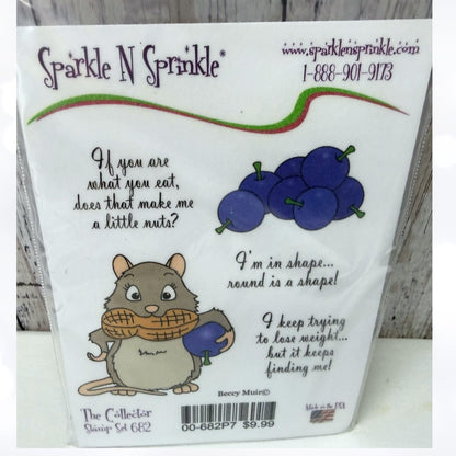 Sparkle N Sprinkle KOALA Frog Mouse Rubber Stamps Lot of 3