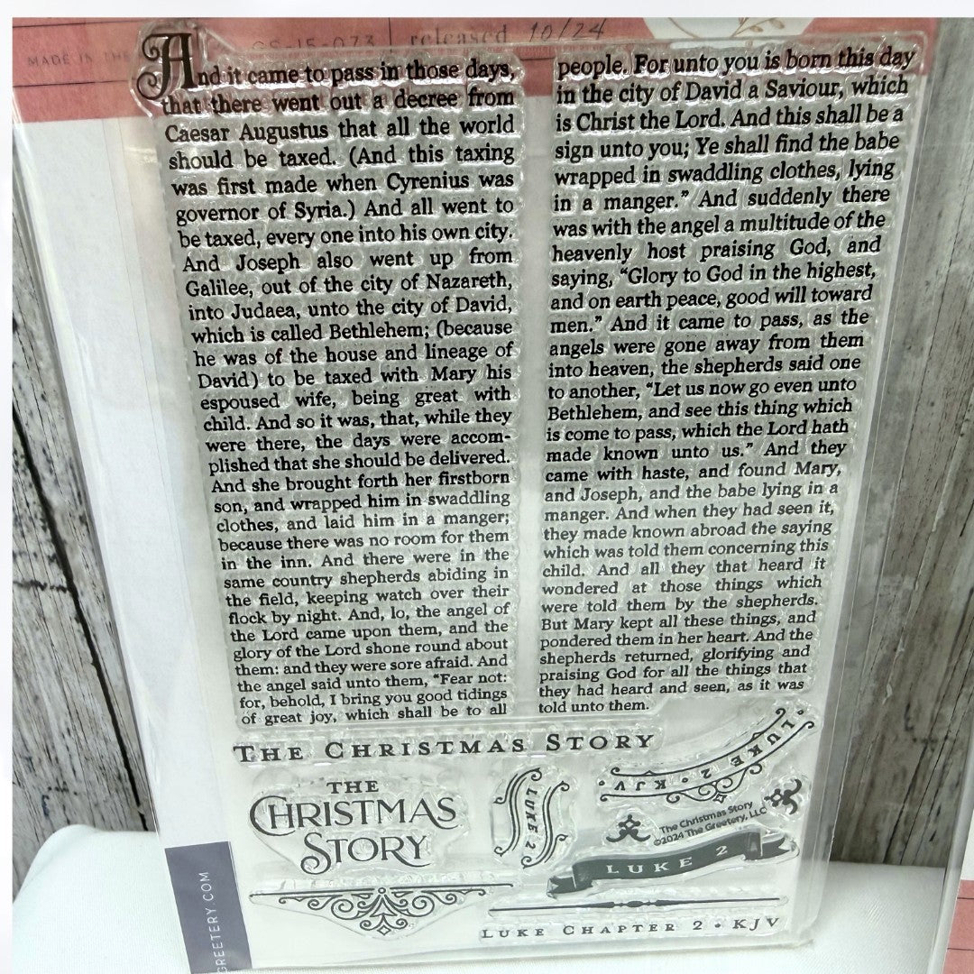 The Greetery CHRISTMAS STORY Have a Spine Rubber Stamps Dies