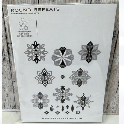 Papertrey Ink ROUND REPEATS Medallions Rubber Stamps