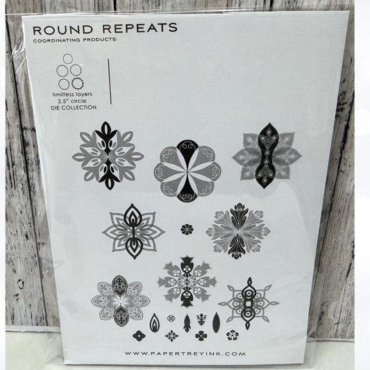 Papertrey Ink ROUND REPEATS Medallions Rubber Stamps