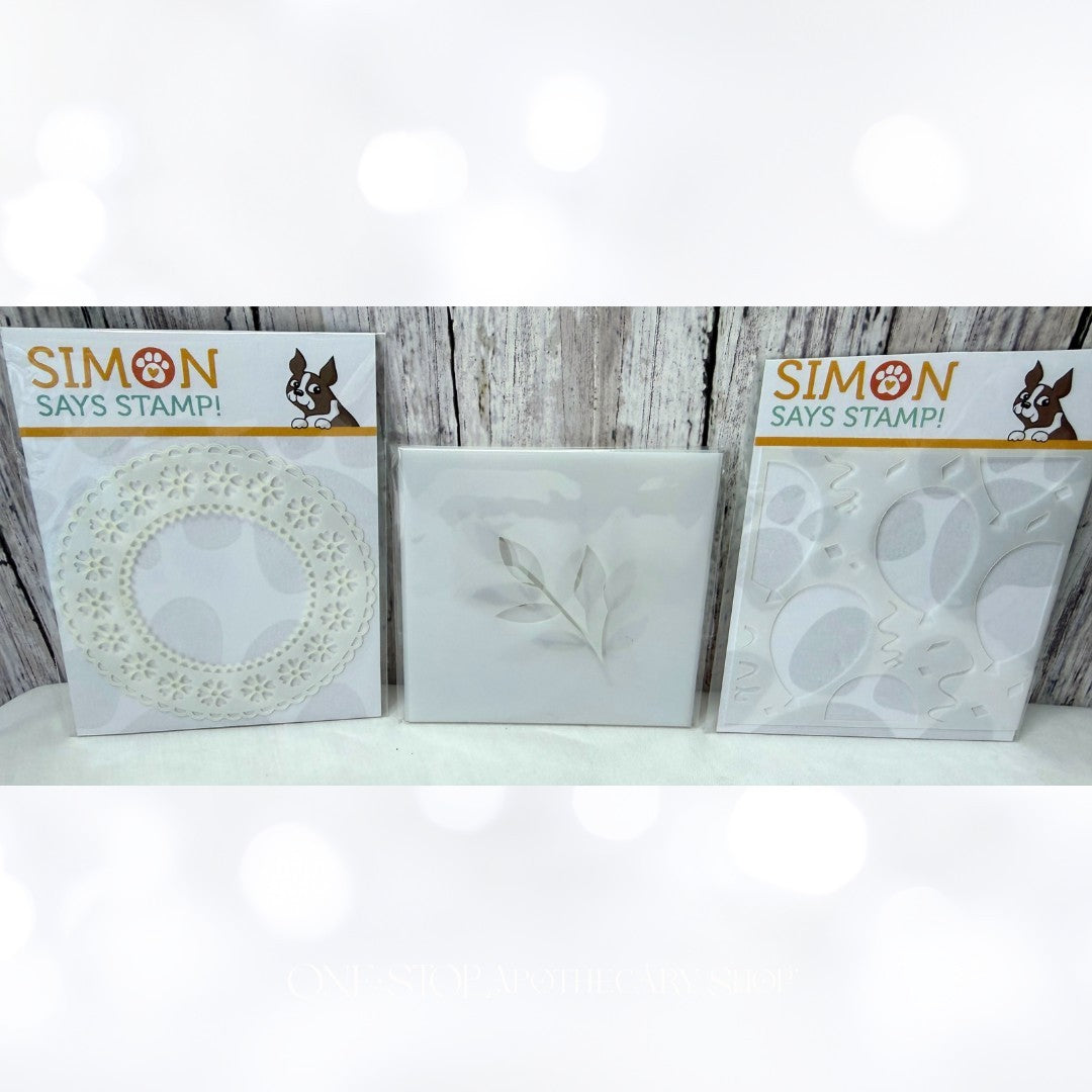 Simon Says Stamp TULIPS Easter Eggs Spring Halloween Leaves Stencils Lot