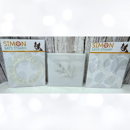 Simon Says Stamp TULIPS Easter Eggs Spring Halloween Leaves Stencils Lot