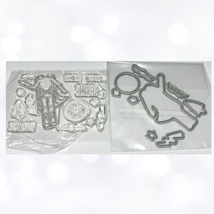 Papertrey Ink DRESS UP DOLLS Paper School Easter Birthday Rubber Stamps Dies Lot