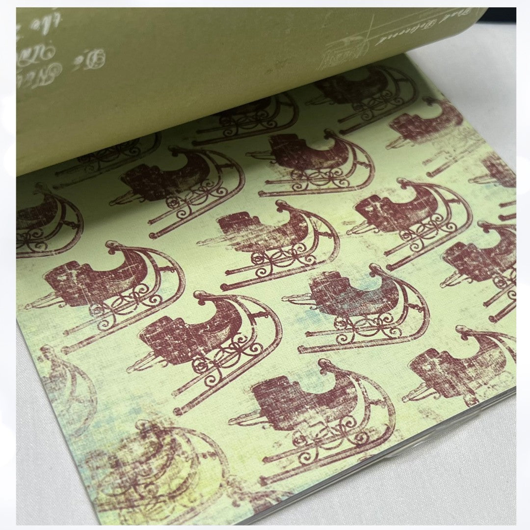 My Mind's Eye CHRISTMAS Vintage 6x6 Paper Cardstock Packs Lot of 5