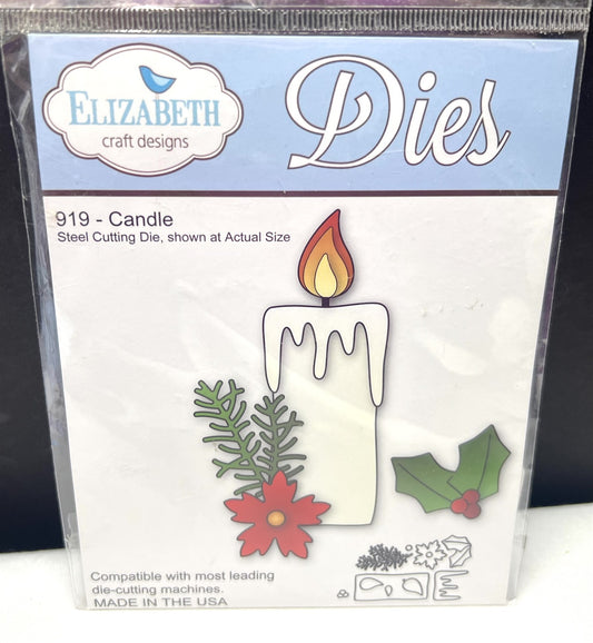 Elizabeth Craft Designs CANDLE Christmas Dies