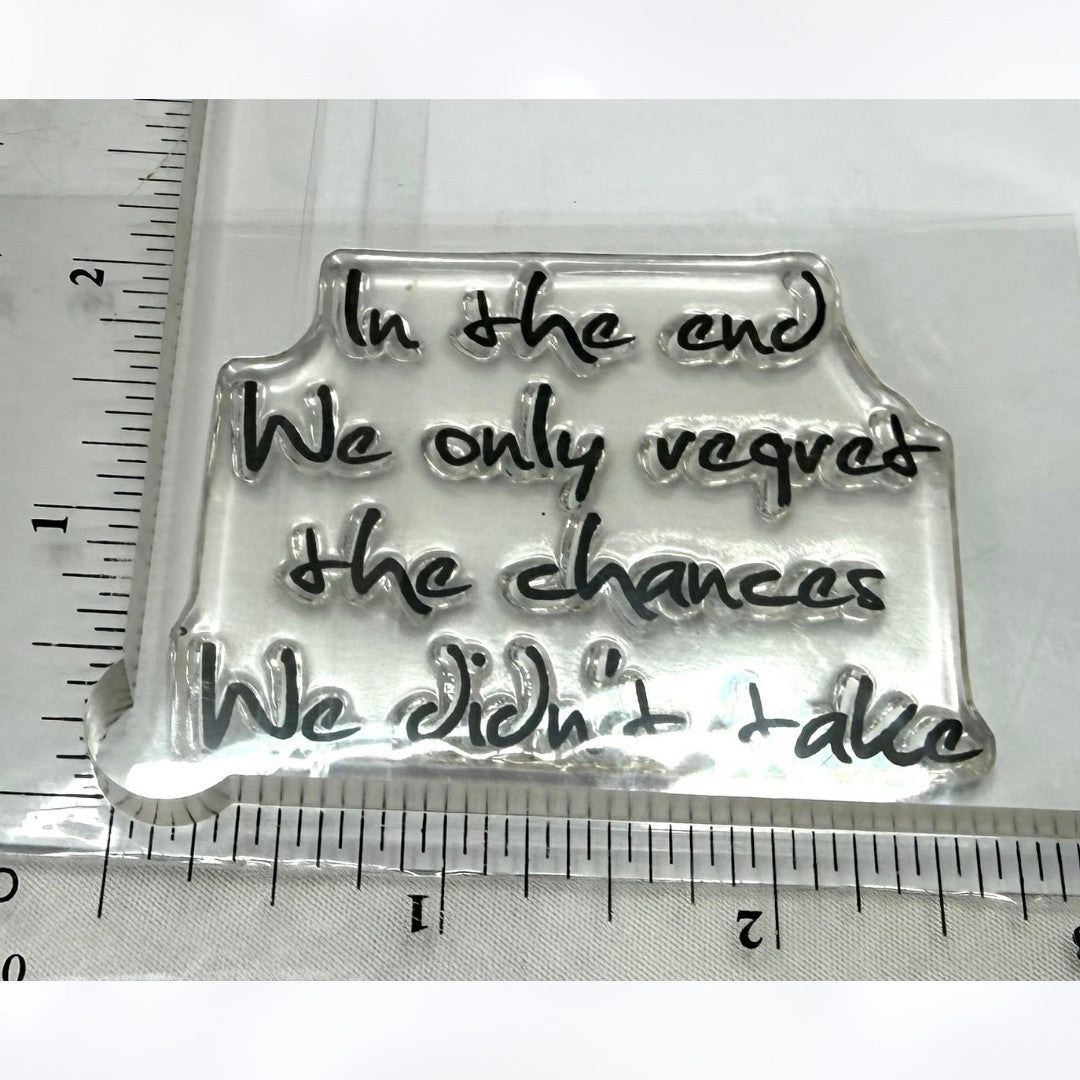 Visible Image LAUGH CHANCES Daughter Mixed Media Sentiments Quotes Rubber Stamps